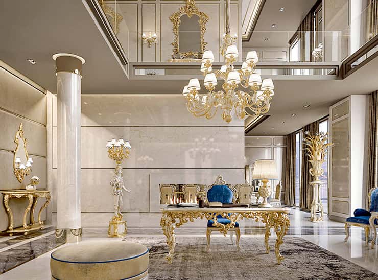 Arredamento classico zona living andrea fanfani