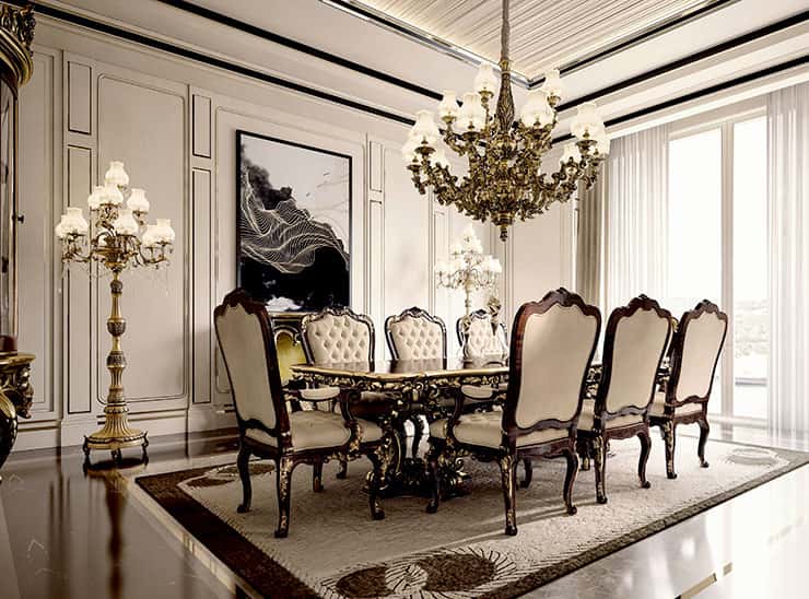 Arredamento classico zona living andrea fanfani